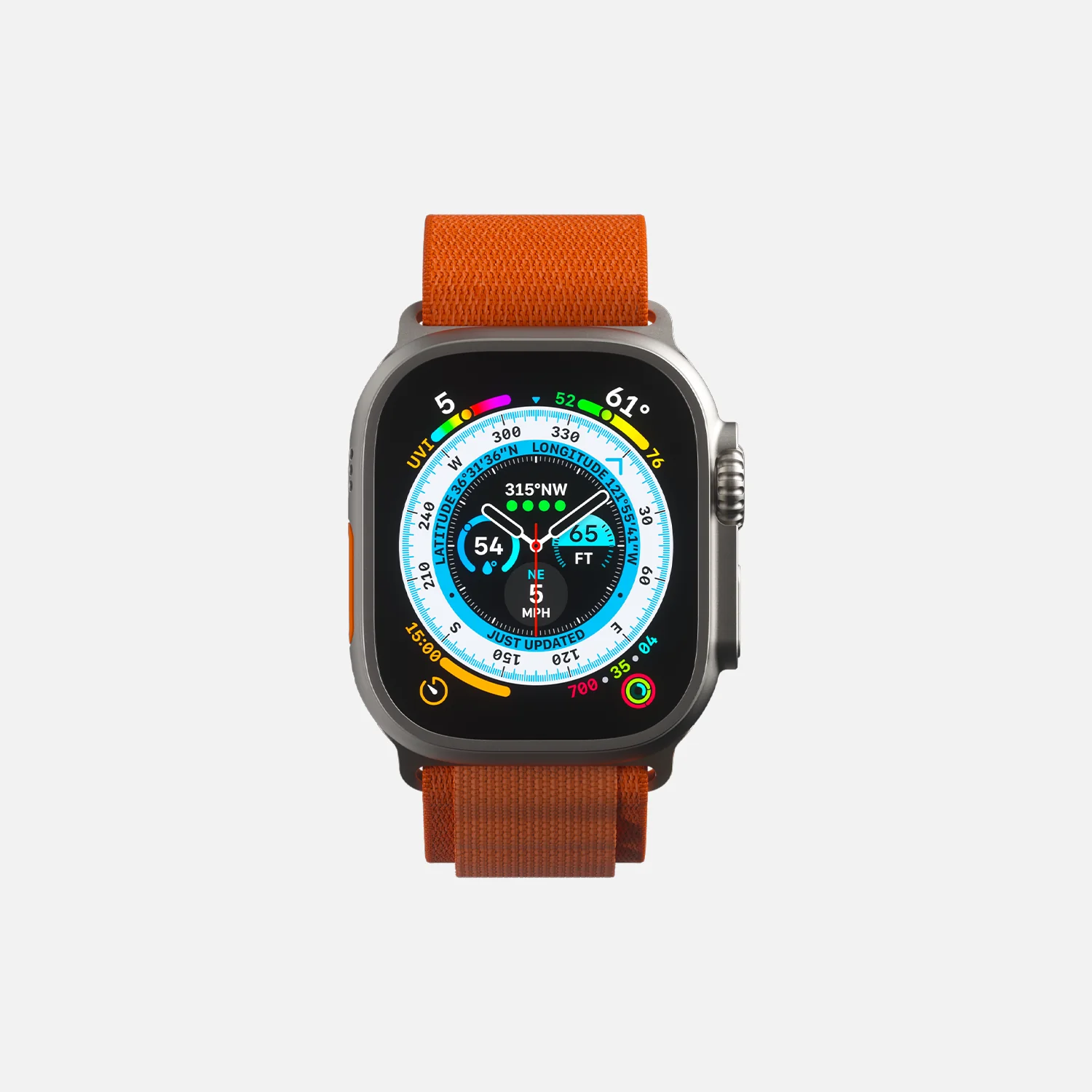 Alpine Loop - For Apple Watch 42/44/45/49 - Orange - Image 3