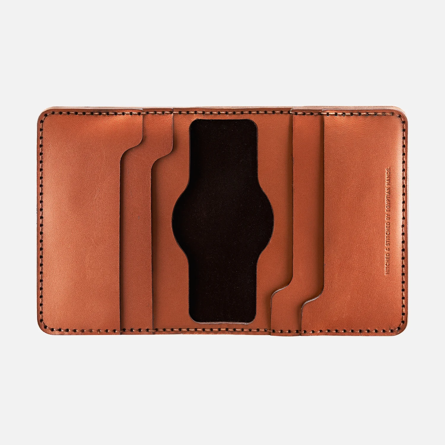 Bifold Card Wallet (Upgraded)- Handmade Natural Genuine Leather - Havan - Image 5