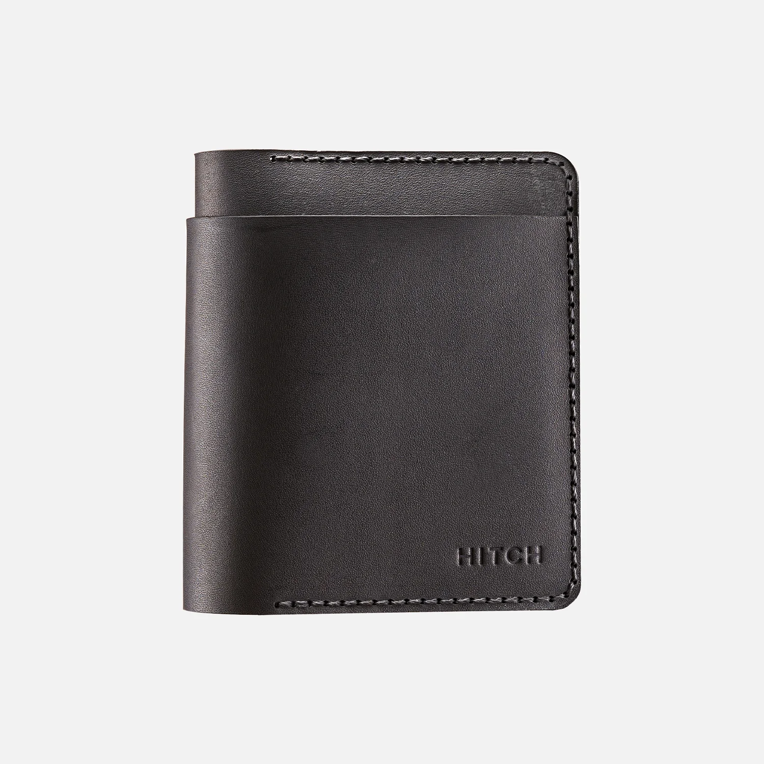 Bifold Wallet (Upgraded) - Handmade Natural Genuine Leather - Black - Image 2