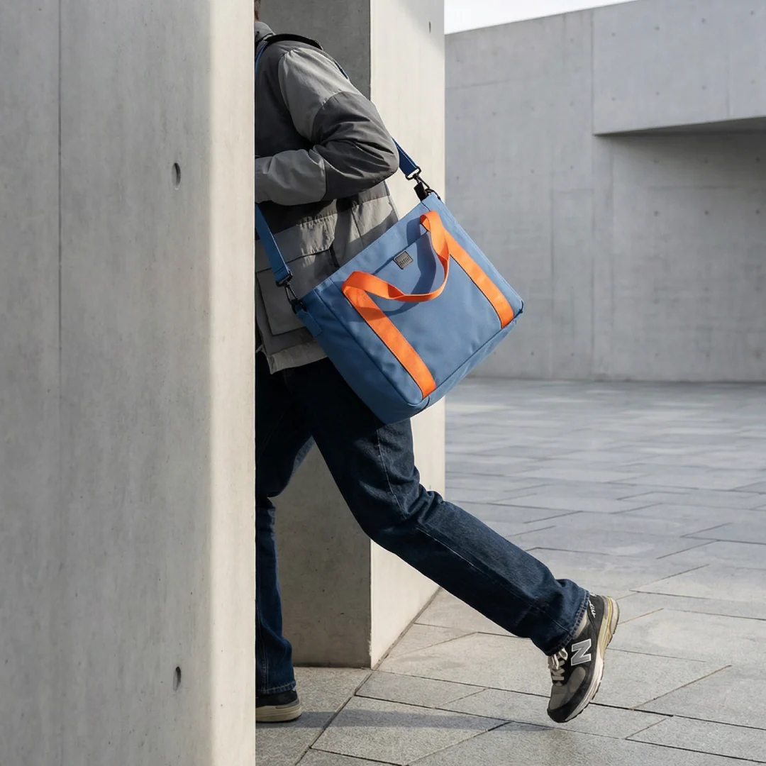 CARRY-ALL Tote Bag - Navy/Orange - Image 7