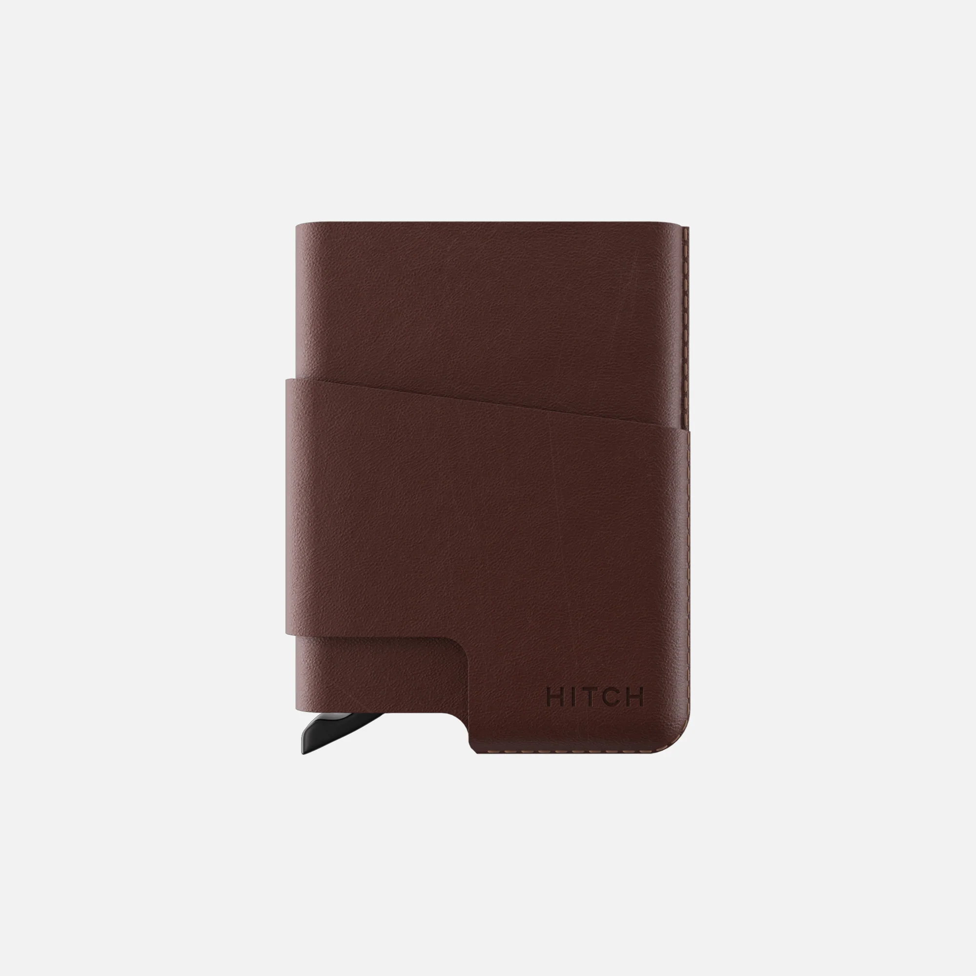 CUT-OUT Cardholder - RFID Block Featured - Handmade Natural Genuine Leather - Coffee Brown - Image 3