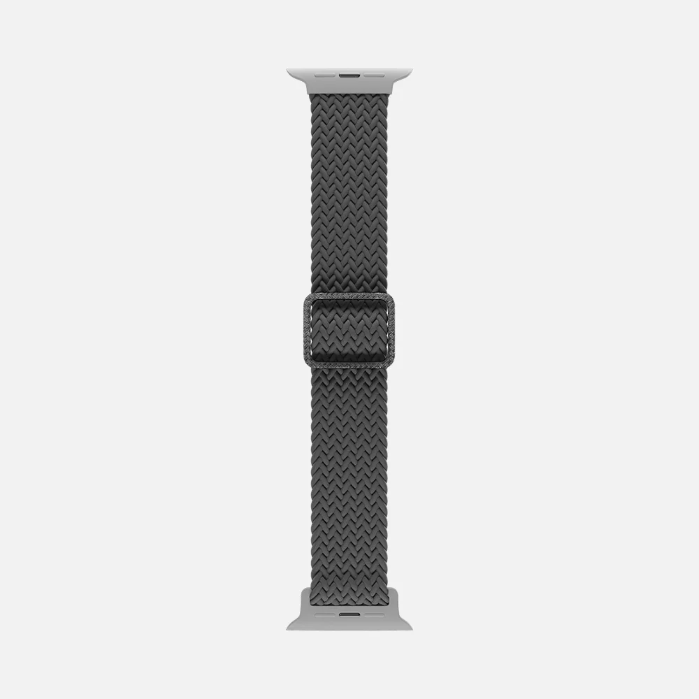 Flexible Braided Solo Loop - For Apple Watch - Gray - Image 7