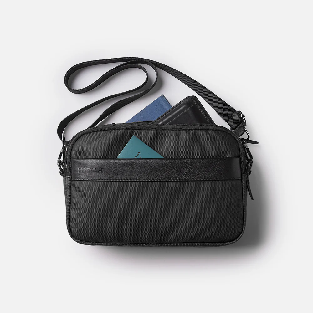 Flux — Urban Crossbody Bag - Black - Image 7