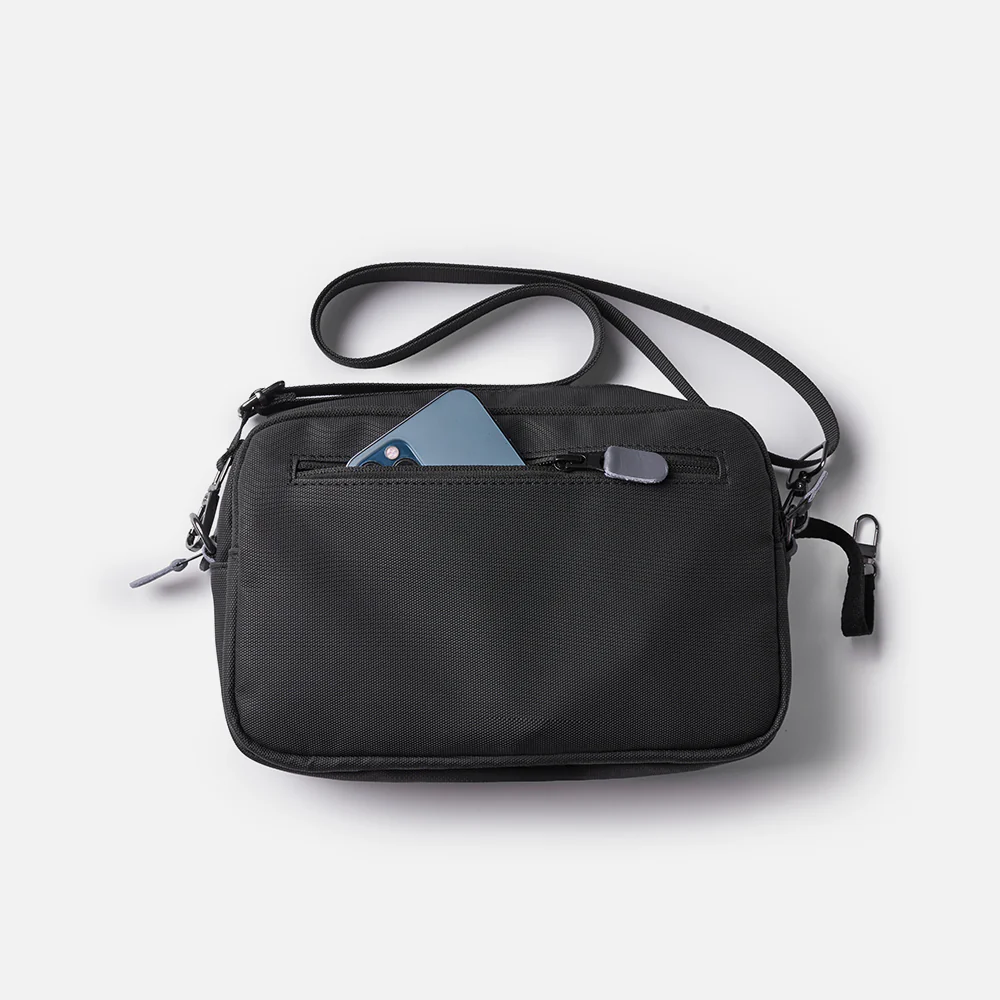 Flux — Urban Crossbody Bag - Black/Gray - Image 10