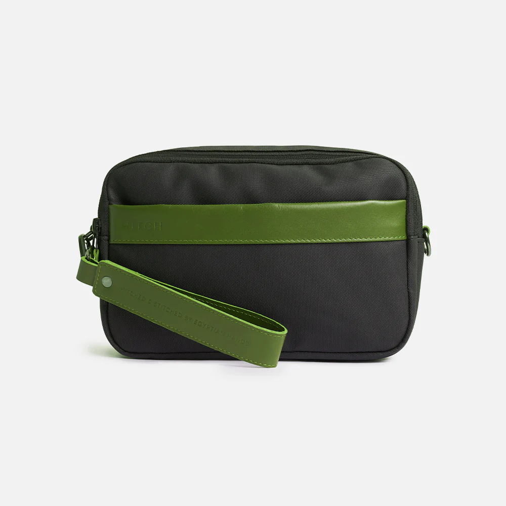 Flux — Urban Crossbody Bag - Black/Green - Image 8