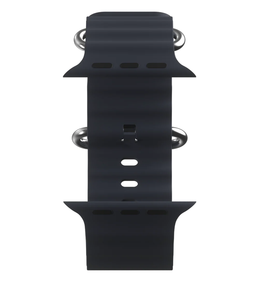 Ocean Band for Apple Watch - 42/44/45/49 - Black - Image 8