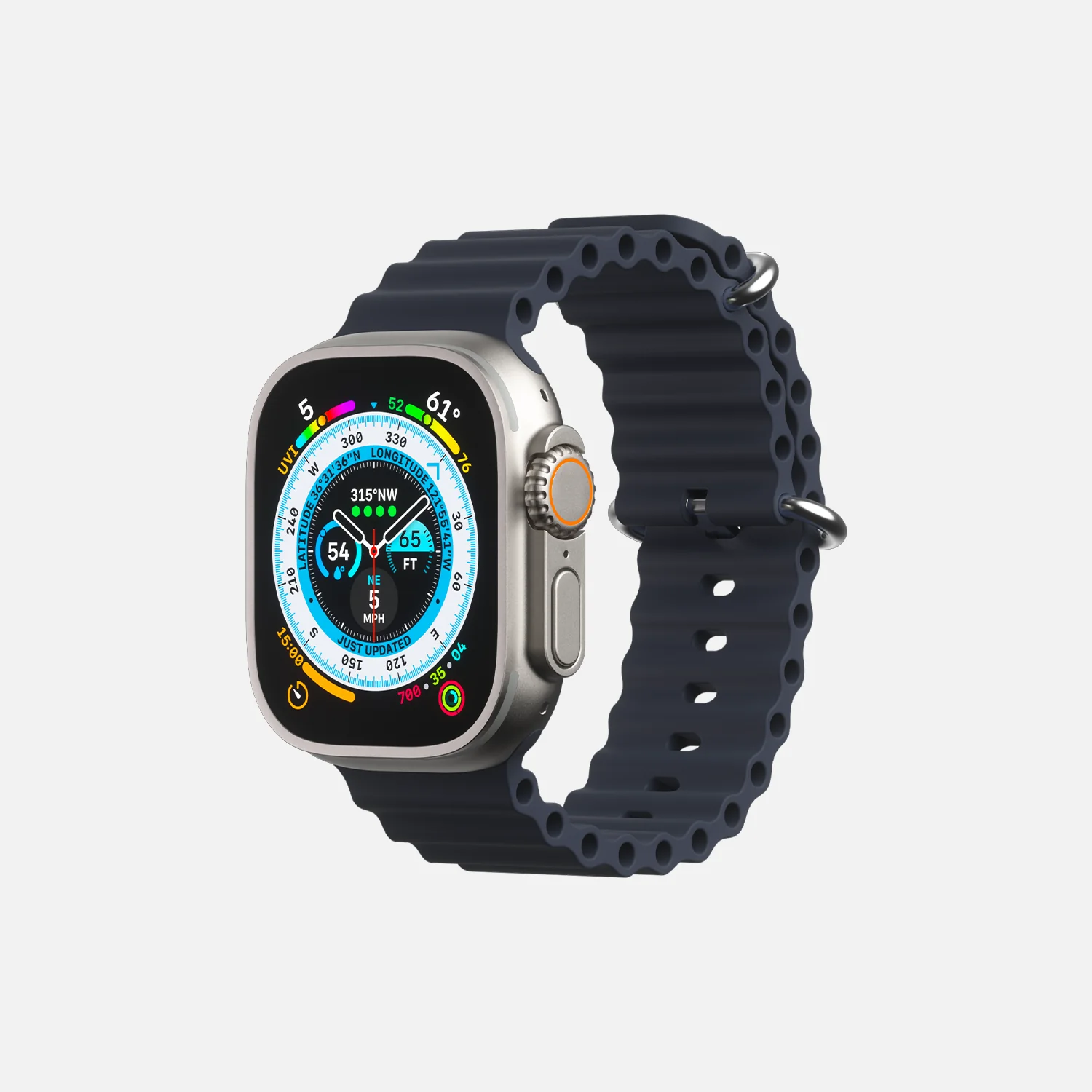 Ocean Band for Apple Watch - 42/44/45/49 - Dark Gray
