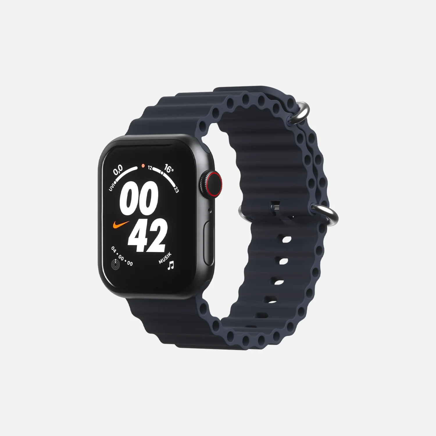 Ocean Band for Apple Watch - 42/44/45/49 - Dark Gray - Image 2