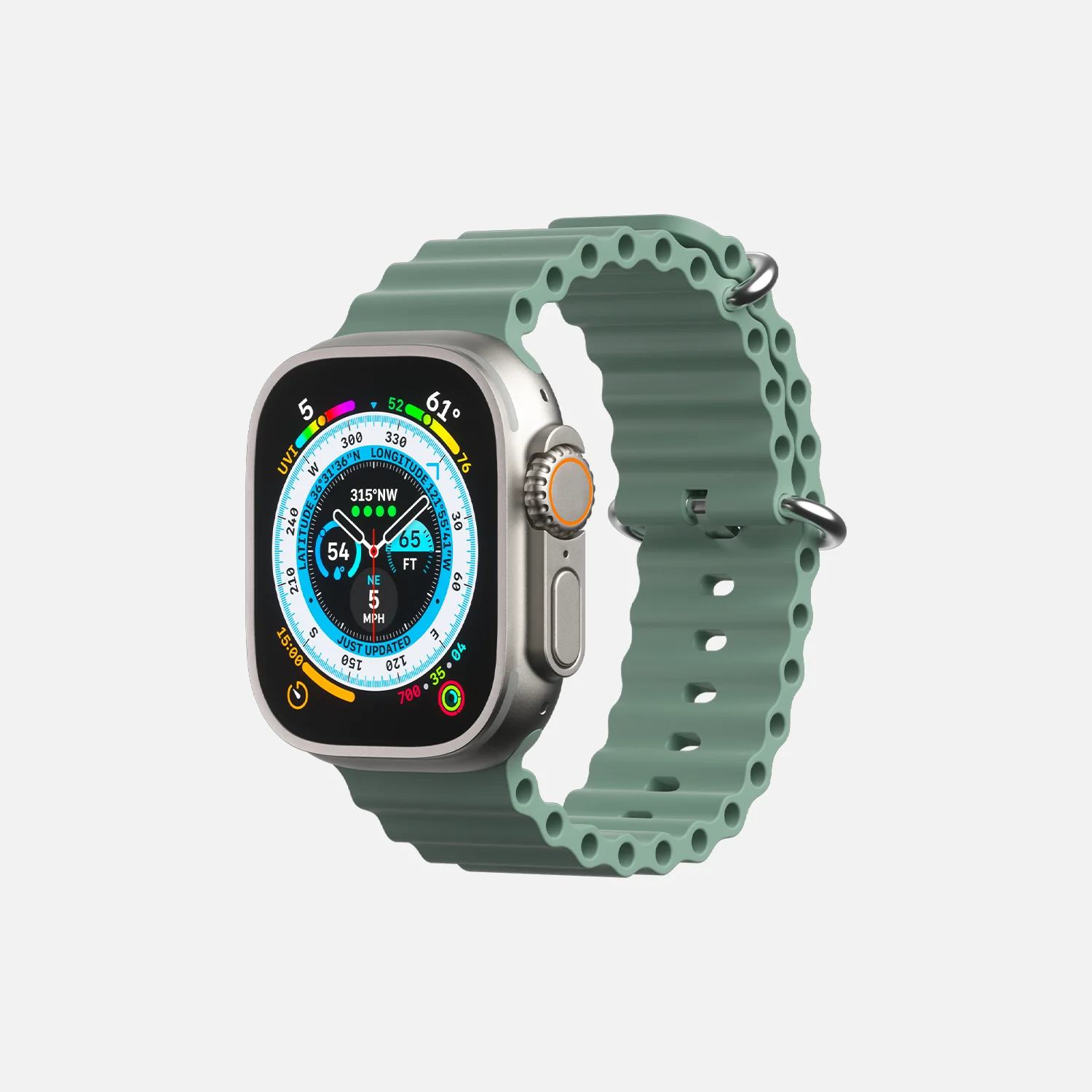 Ocean Band for Apple Watch - 42/44/45/49 - Light Green