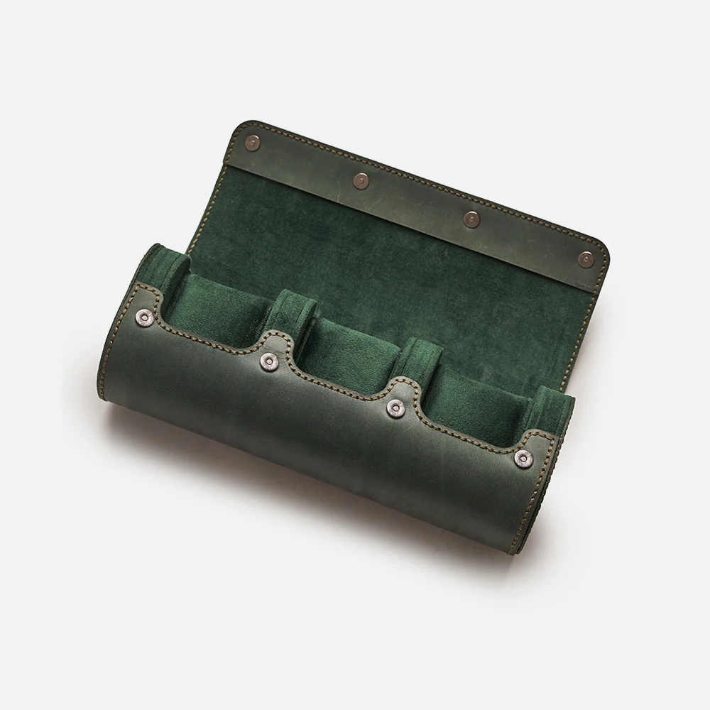 Premium Watch Case - Natural Leather - Fits 3 Watches - Image 12