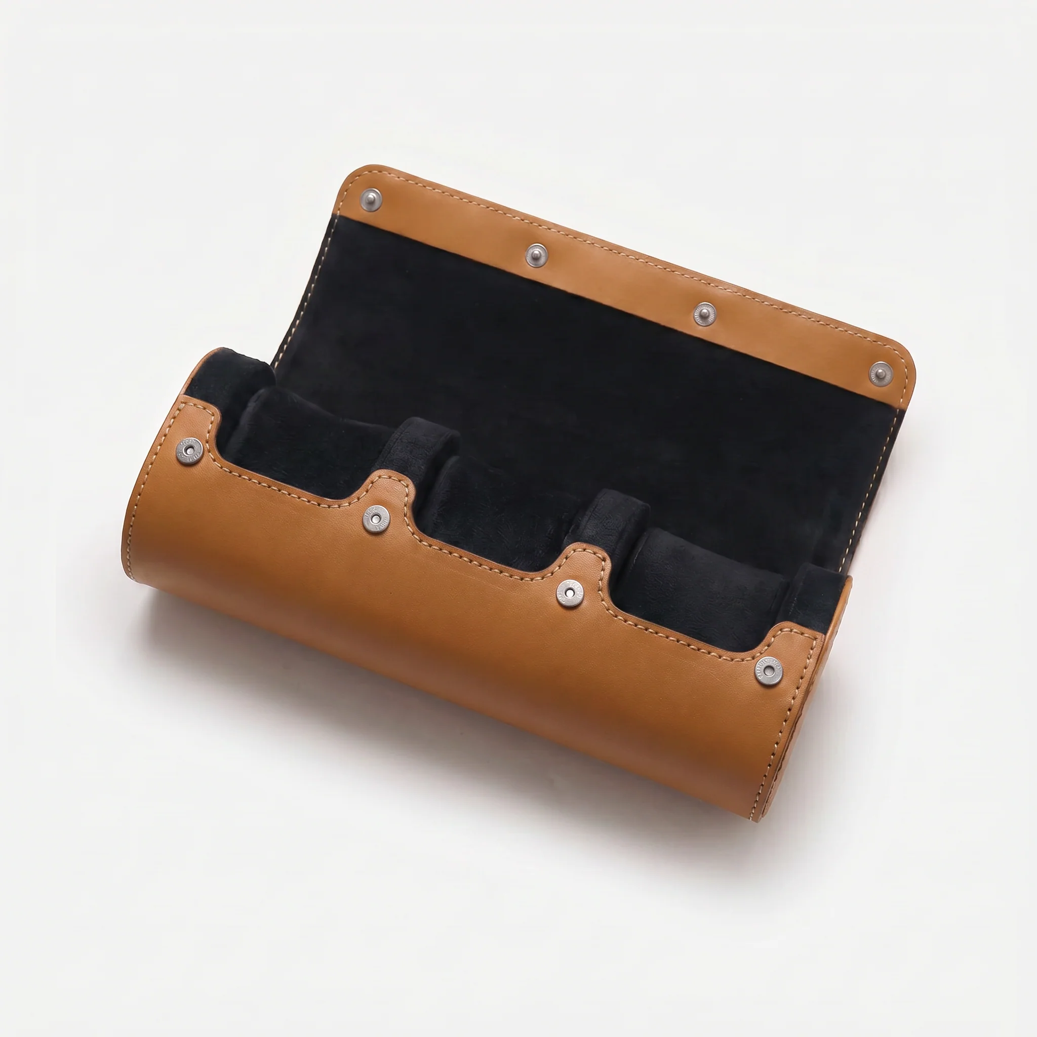 Premium Watch Case - Natural Leather - Fits 3 Watches - Image 22