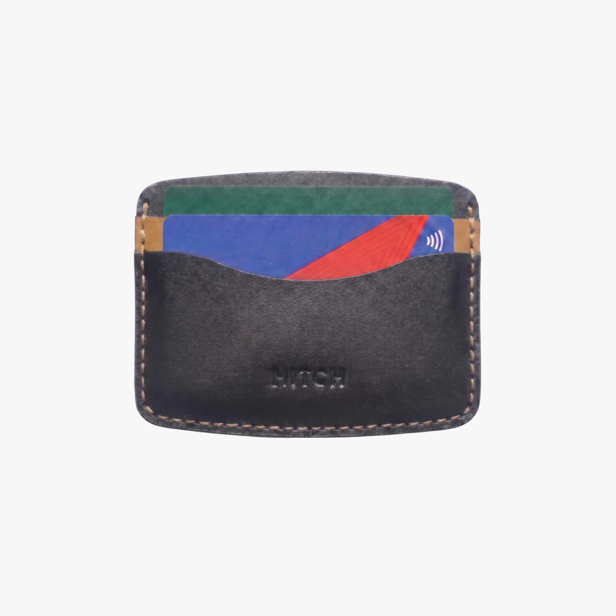 Ripple Cardholder - Black / Camel - Image 3