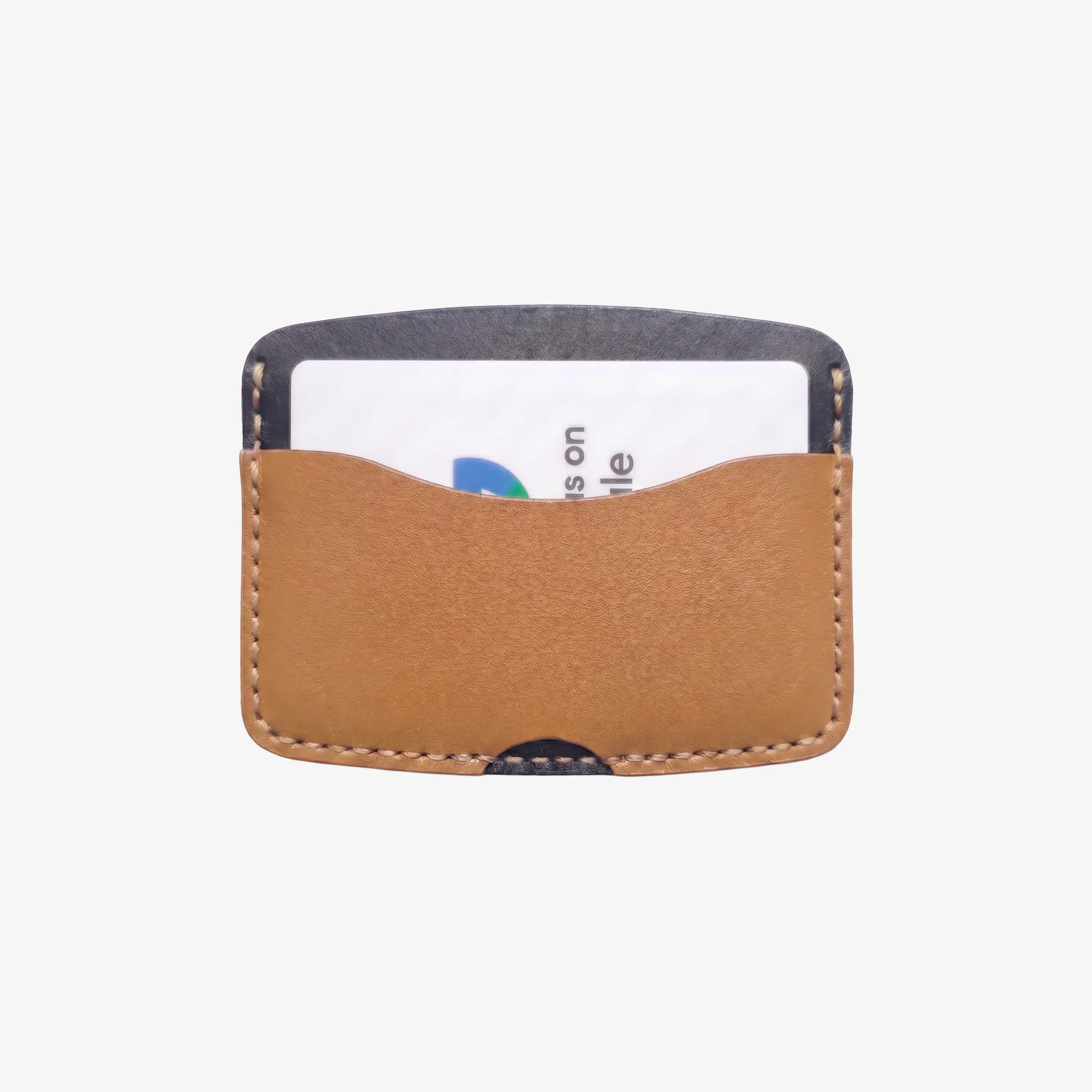 Ripple Cardholder - Black / Camel - Image 4
