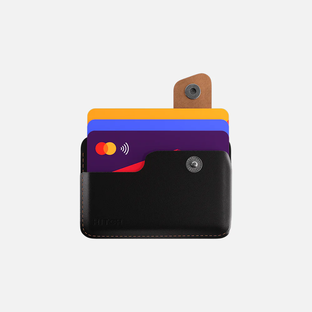 Snap Cardholder - Black/Brown - Image 2