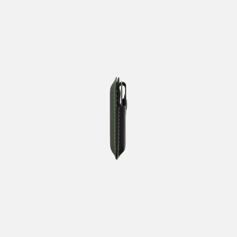 Snap Cardholder - Black/Green - Image 6