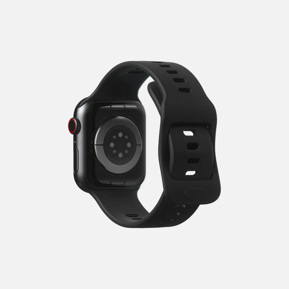 Sport Band For Apple Watch - Black - 42/44/45mm - Image 4