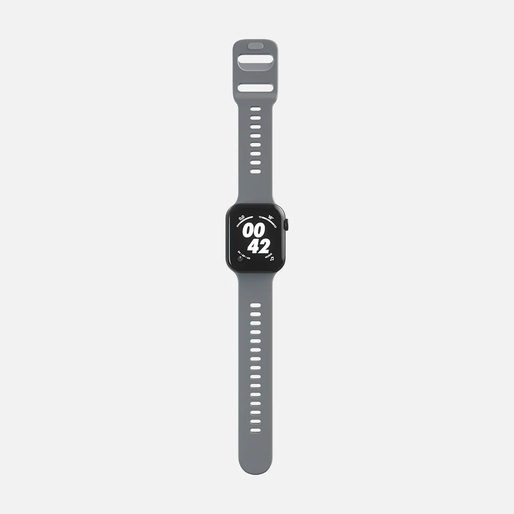 Sport Band For Apple Watch - Gray - 42/44/45mm - Image 5