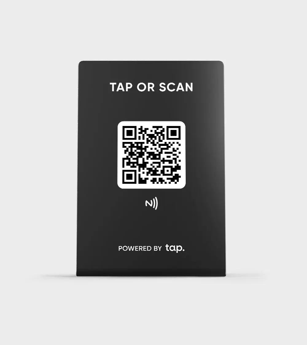 Tap Display - Share Everything With A Tap - For Shops & Venues - Black - Image 2