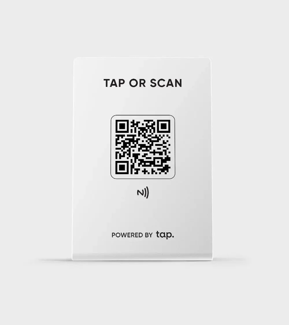 Tap Display - Share Everything With A Tap - For Shops & Venues - White - Image 2