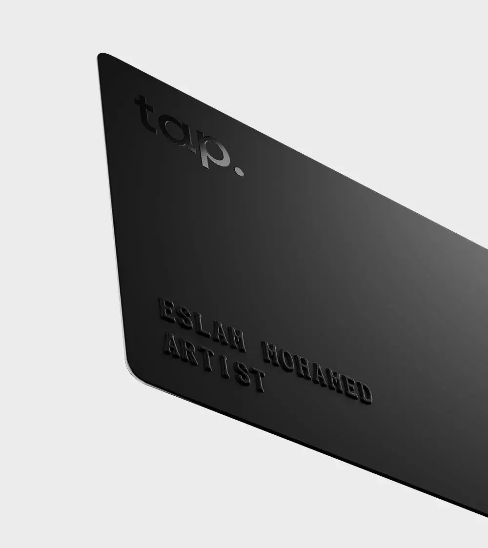 Tap NFC Prestige Card - Custom Embossed names