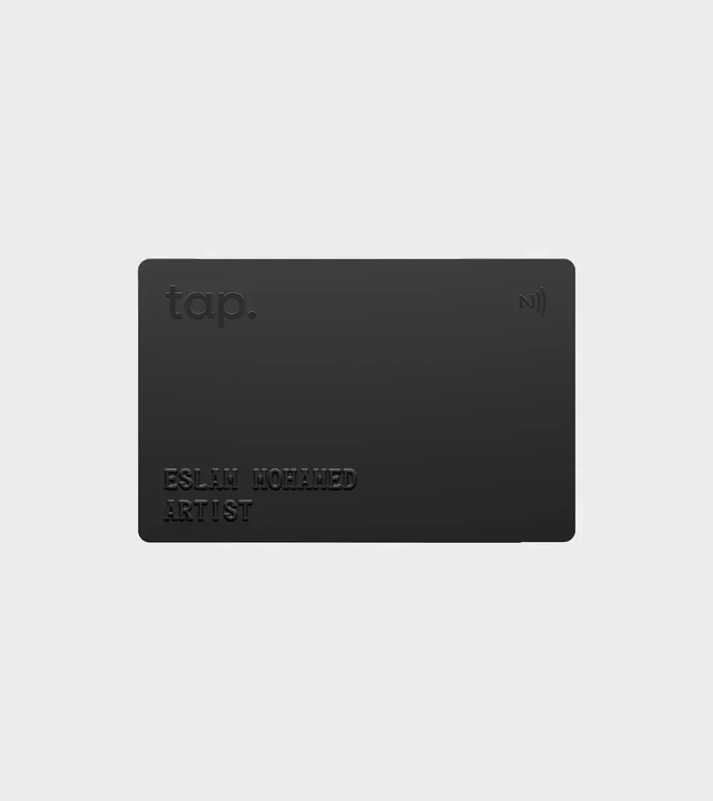 Tap NFC Prestige Card - Custom Embossed names - Image 2