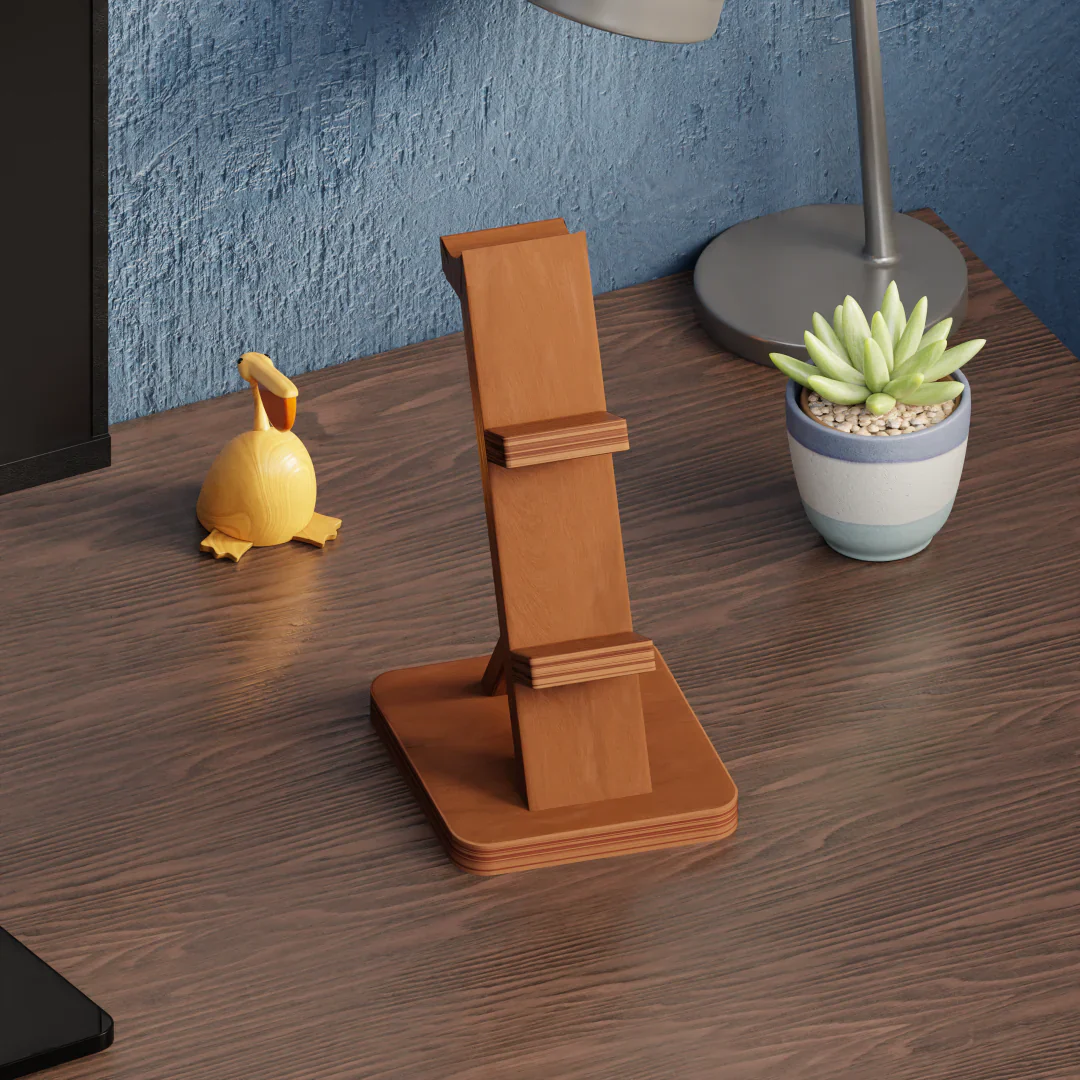 Wooden Controller Holder+ Headphone Stand 2 - Image 5